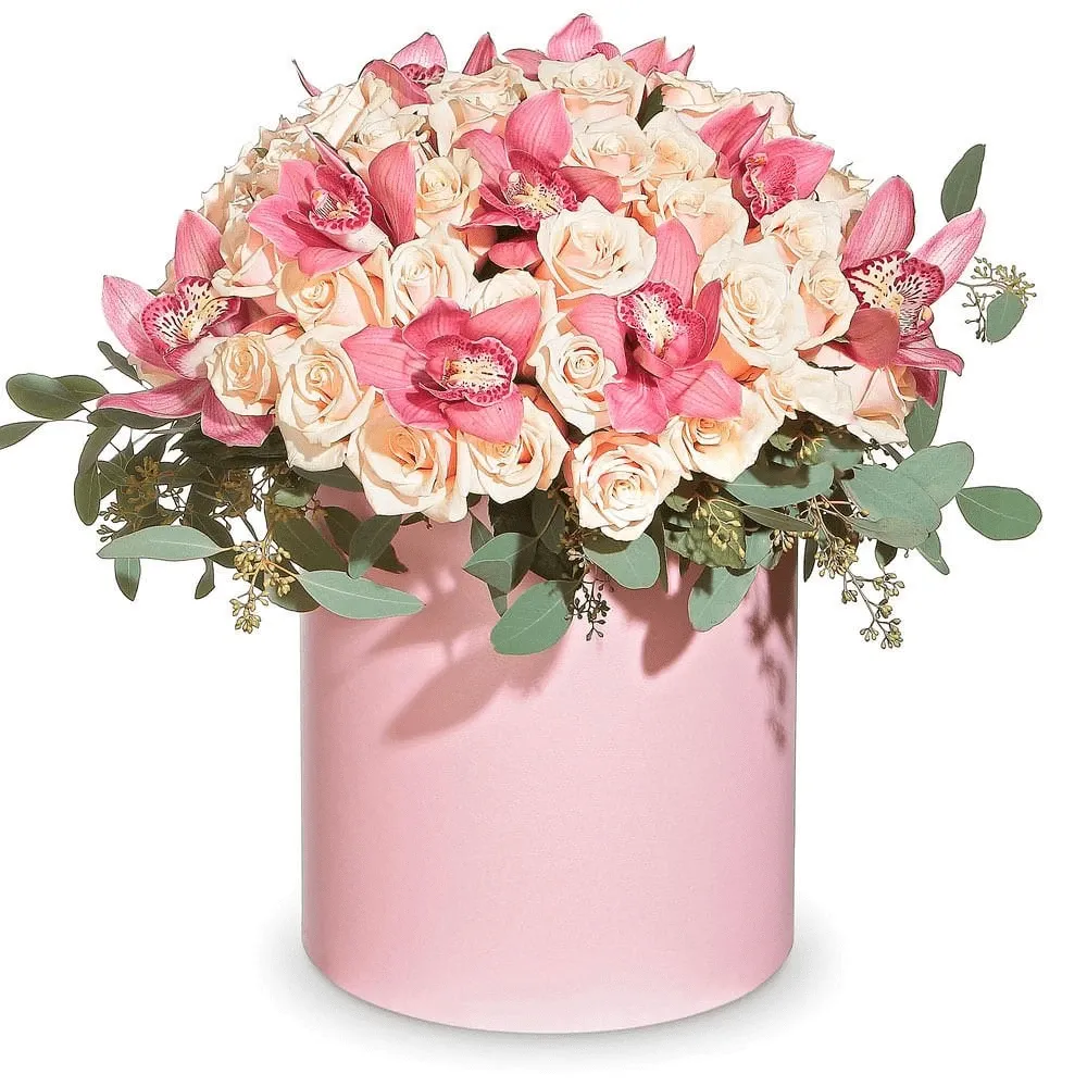 Цветы в коробке Цветочный праздник