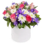 Цветы в коробке Василиса